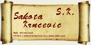 Šakota Krnčević vizit kartica